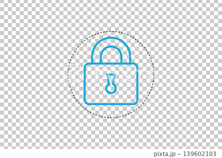 Lock Icon With Warning Symbol Over Dotted Circle Security, Privacy and Data Protection Concept Lock Icon With Warning Symbol Over Dotted Circle Security, Privacy and Data Protection Concept 139602103