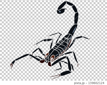 石炭紀のプルモノスコルピウス(サソリ)のデフォルメイラスト 石炭紀のプルモノスコルピウス(サソリ)のデフォルメイラスト 139602124