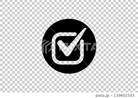Minimal Checkmark Icon Inside Rounded Square and Circle Symbolizing Approval, Verified Completion, and Success Minimal Checkmark Icon Inside Rounded Square and Circle Symbolizing Approval, Verified Completion, and Success 139602503