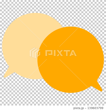 Simple color speech bubbles overlapping conversations Simple color speech bubbles overlapping conversations 139603799