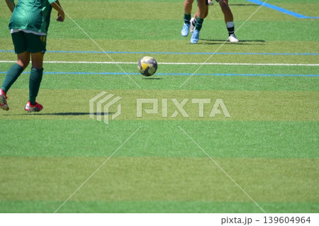 サッカー試合、高校生 サッカー試合、高校生 139604964