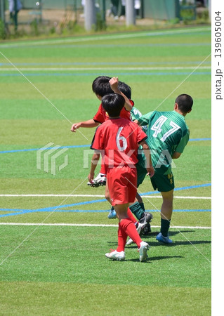 サッカー試合、高校生 サッカー試合、高校生 139605004