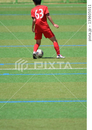 サッカー試合、高校生 サッカー試合、高校生 139605011