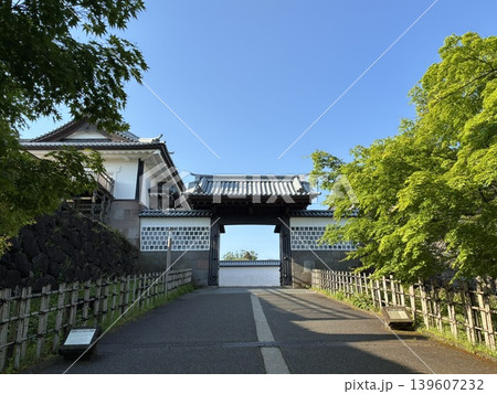 石川県の金沢城公園の河北門 石川県の金沢城公園の河北門 139607232
