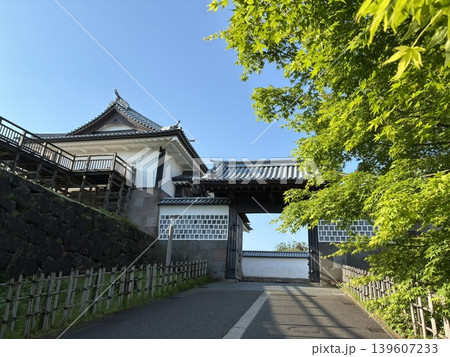 石川県の金沢城公園の河北門 石川県の金沢城公園の河北門 139607233