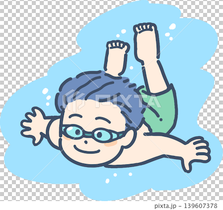 A boy playing underwater A boy playing underwater 139607378