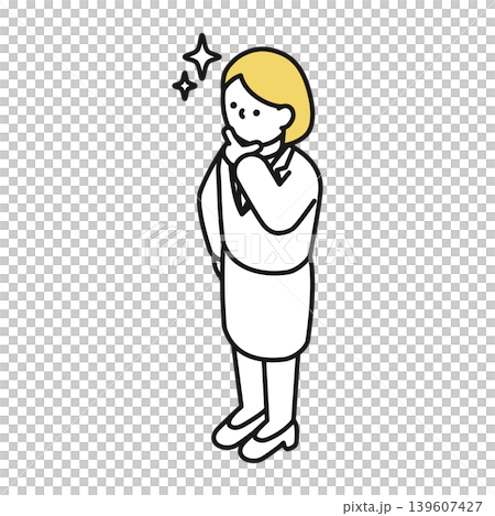 等距插畫：身穿西裝的女子炫耀 139607427