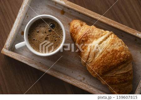 Coffee and Croissants Breakfast 139607815