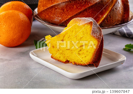 Italian traditional orange cake Chiambella Italian traditional orange cake Chiambella 139607847