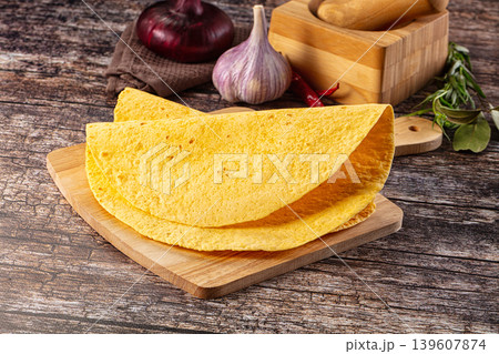 Mexican corn thick bread Tortilla 139607874