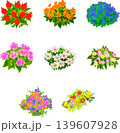 色とりどりの植物を集めた癒しのイラストセットです。 139607928