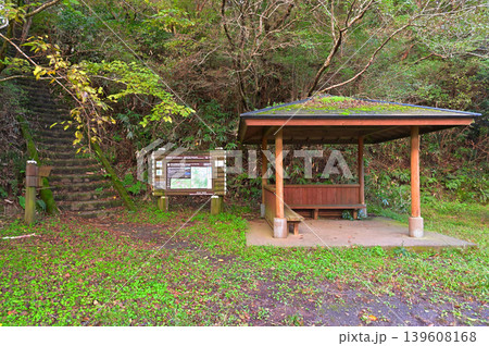伊豆半島　伊豆山稜線歩道の船原峠　仁科峠方面への登山口 139608168