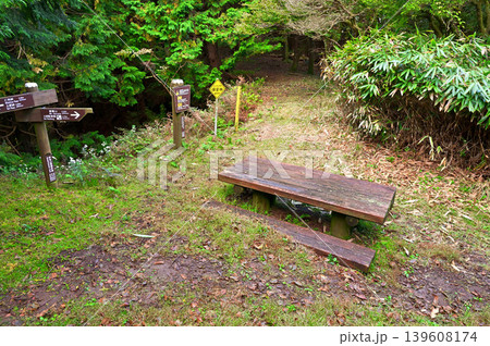 伊豆半島　伊豆山稜線歩道　船原峠の休憩所 139608174