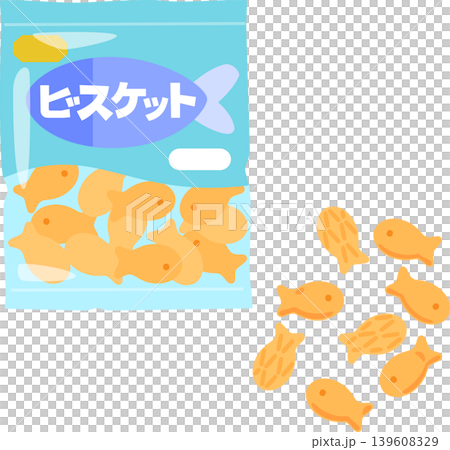 一袋魚形餅乾 139608329