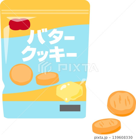 袋入りのバタークッキー 袋入りのバタークッキー 139608330