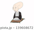ぬらりひょんが座布団の上に座っている姿 139608672