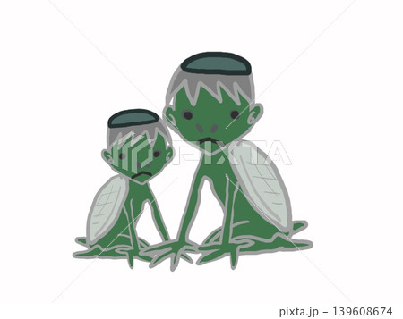 親子の河童のイラスト 親子の河童のイラスト 139608674