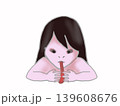 垢嘗が舌を出す姿のイラスト 139608676