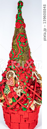 Christmas tree table cones mini decoration for new year 139608848