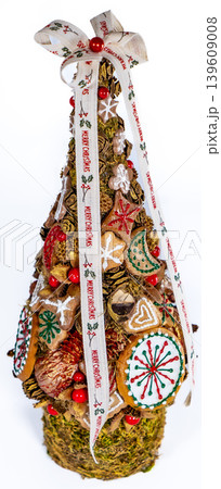 Christmas tree table cones mini decoration for new year 139609008