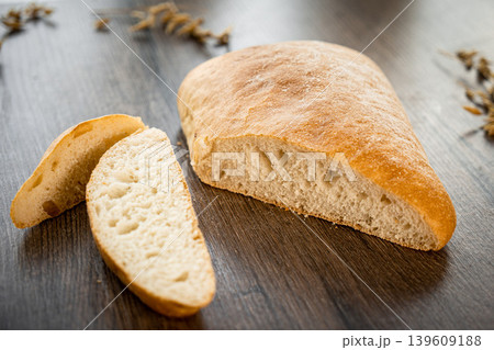 Fresh pastries buns wicker basket rustic style bakery Fresh pastries buns wicker basket rustic style bakery 139609188