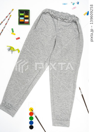 Cotton clothes for school and sports sweater, pants and t-shirt Cotton clothes for school and sports sweater, pants and t-shirt 139609258