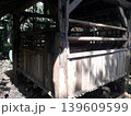 Traditional Javanese wooden goat pen called Kandang Genjot in a rural village, Indonesia. 139609599