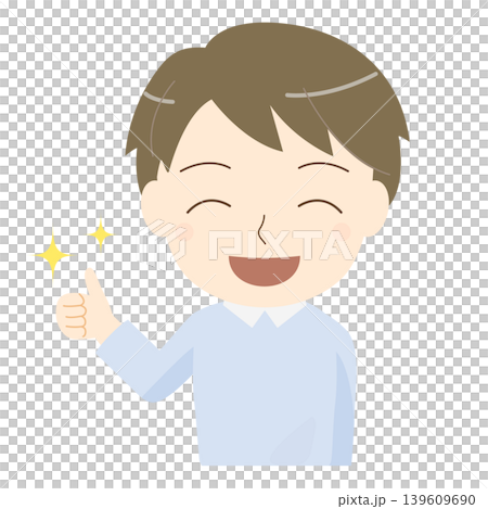 一幅描繪姿態端正的男士(父親)的插圖。 一幅描繪姿態端正的男士(父親)的插圖。 139609690