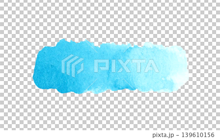 Bright light blue watercolor accents (frame/decorative border) - beautifully hand-drawn with a lovely bleeding effect. Bright light blue watercolor accents (frame/decorative border) - beautifully hand-drawn with a lovely bleeding effect. 139610156