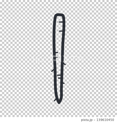 Simple line art icon illustration of burdock root Simple line art icon illustration of burdock root 139610450