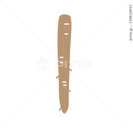 ごぼうのシンプルなカラーアイコンイラスト 139610451