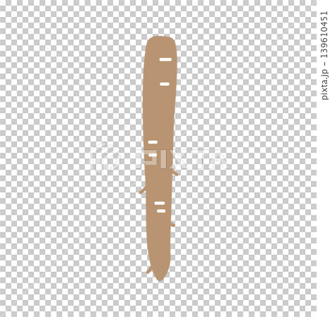 ごぼうのシンプルなカラーアイコンイラスト 139610451