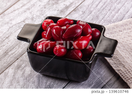 Red ripe sweet juicy dogwood Red ripe sweet juicy dogwood 139610746