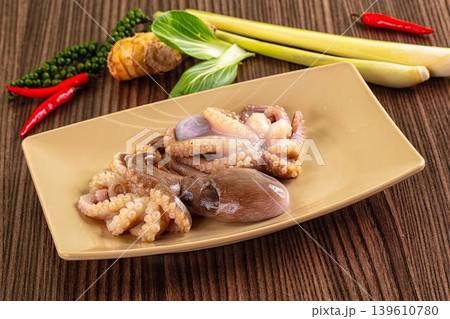 Delicous raw octopus for cooking 139610780
