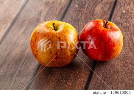 Ripe sweet red organic apple Ripe sweet red organic apple 139610809