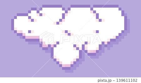Pixel art cloud. Pixel art cloud. 139611102