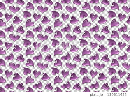 A background adorned with plump, three-dimensional purple hearts resembling gummy candies and jelly. A background adorned with plump, three-dimensional purple hearts resembling gummy candies and jelly. 139611433