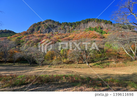 紅葉の屏風岩公苑(奈良県宇陀郡曽爾村) 紅葉の屏風岩公苑(奈良県宇陀郡曽爾村) 139611698
