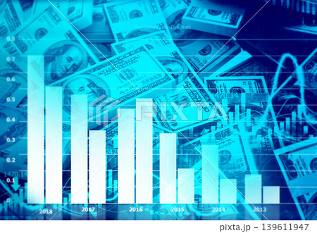 Dollar with Stock Market Graph 139611947