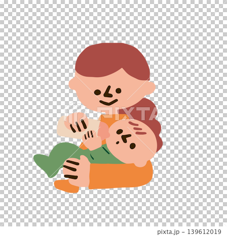 母親哺乳的插圖 母親哺乳的插圖 139612019