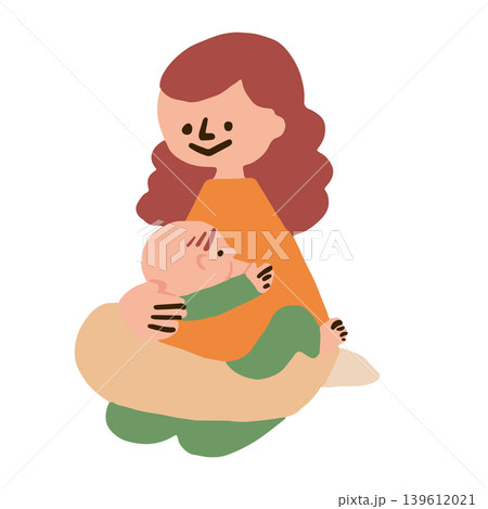 授乳するママのイラスト 授乳するママのイラスト 139612021