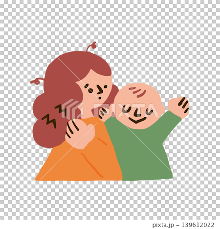 肩こりに悩むママのイラスト 139612022