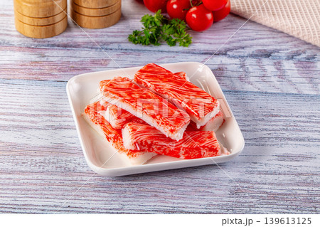 Crab stick surimi fish meat Crab stick surimi fish meat 139613125