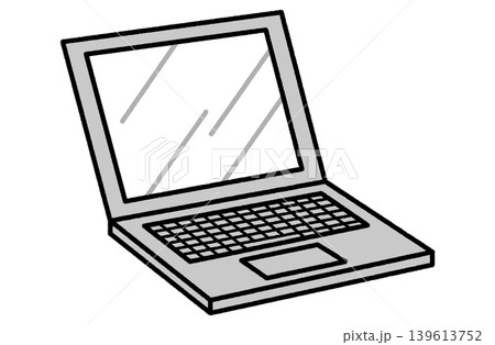 ノートパソコンのイラスト 139613752