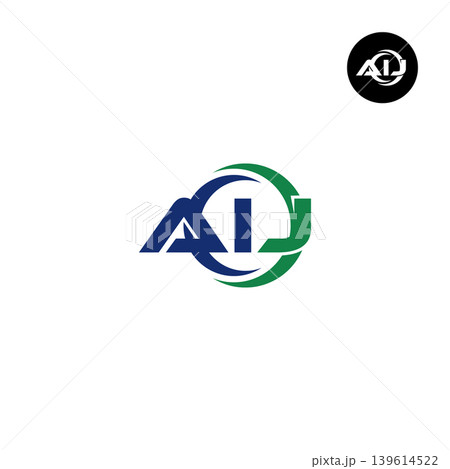 Letter AIJ Logo Design Readymade Initial Letter AIJ Logo Design Readymade Initial 139614522