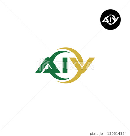 Letter AIV Logo Design Readymade Initial Letter AIV Logo Design Readymade Initial 139614534