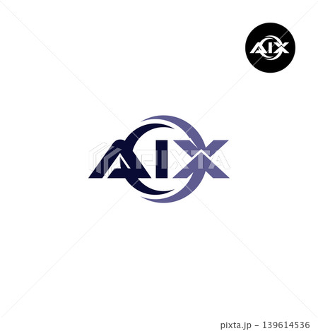 Letter AIX Logo Design Readymade Initial Letter AIX Logo Design Readymade Initial 139614536