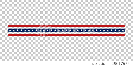American Patriotic Banner With Stars And Stripes Red White Blue Horizontal Decorative Divider American Patriotic Banner With Stars And Stripes Red White Blue Horizontal Decorative Divider 139617675