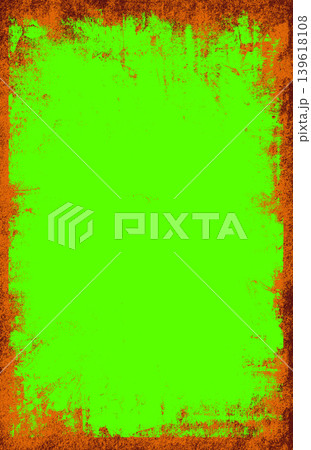 Vertical Halloween green screen background with distressed dark brown border and subtle grunge effect Vertical Halloween green screen background with distressed dark brown border and subtle grunge effect 139618108