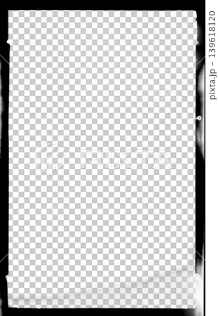 Abstract transparent background with distressed film border and subtle texture Abstract transparent background with distressed film border and subtle texture 139618120